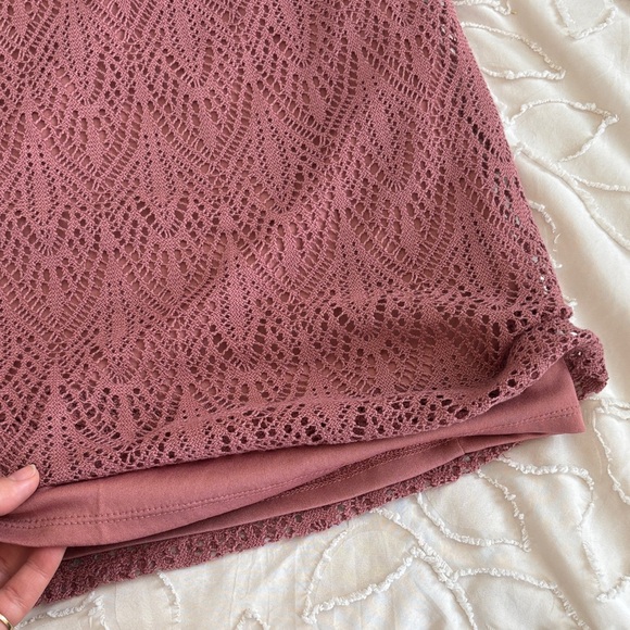 Forever 21 Rose Mauve Lace Mini Dress - Picture 6 of 6